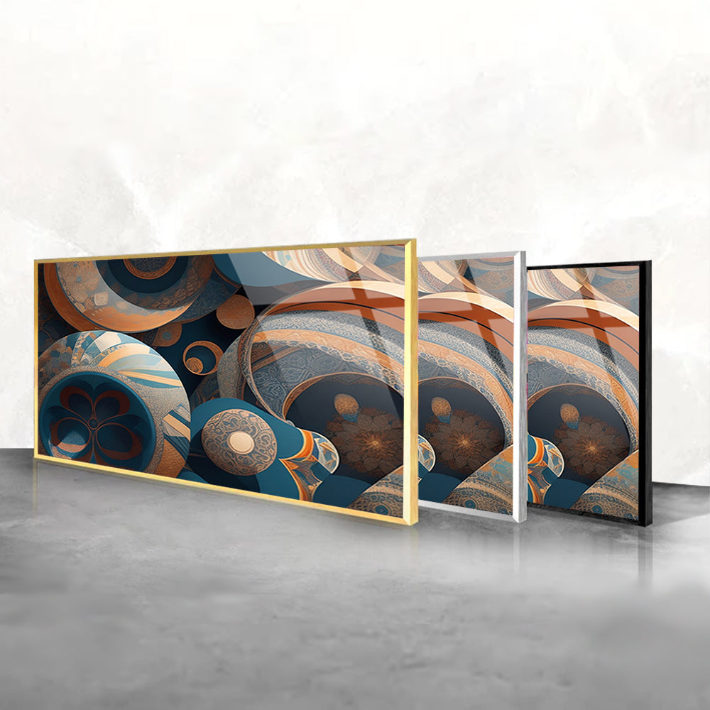 Captivating Abstract Patterns: Tempered Glass Art