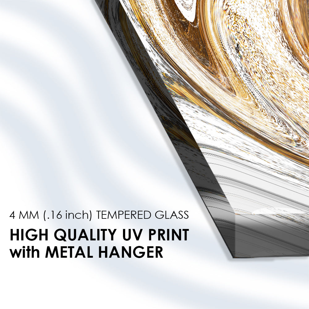 Colorful Marbling Paint: Tempered Glass Abstract Art