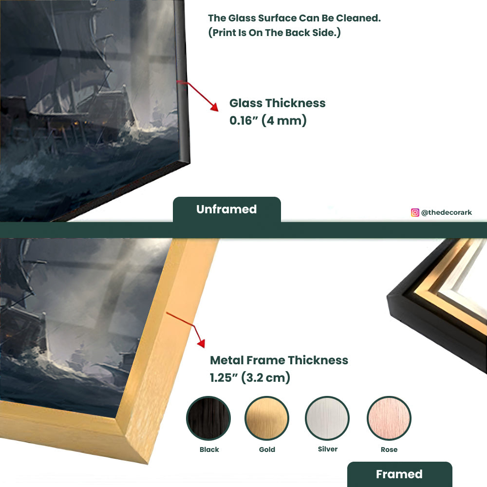 A painting of ancient warships traveling on rough seas artistic art