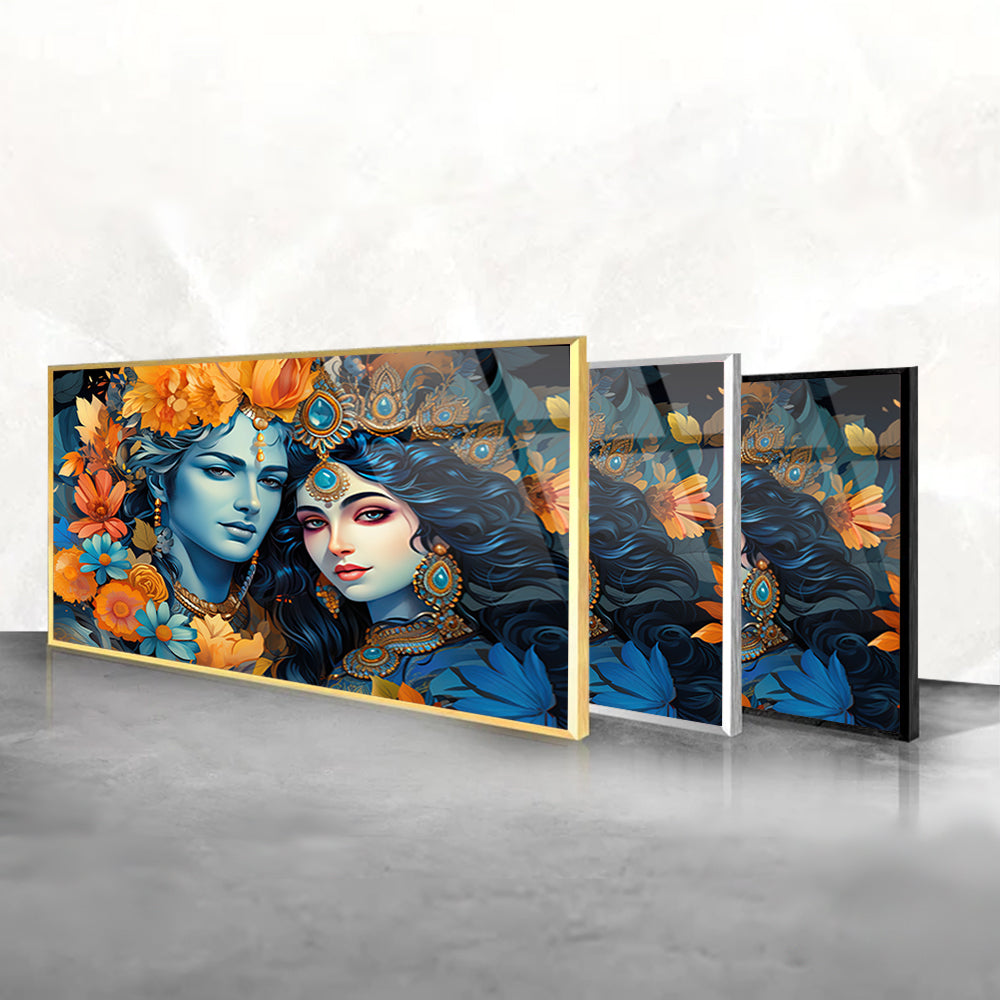 Cosmic Love: Tempered Glass Portrait Art