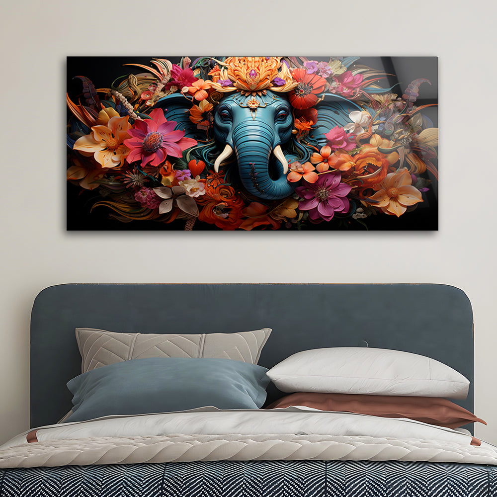 Indian Elephant Tradition: Tempered Glass Art