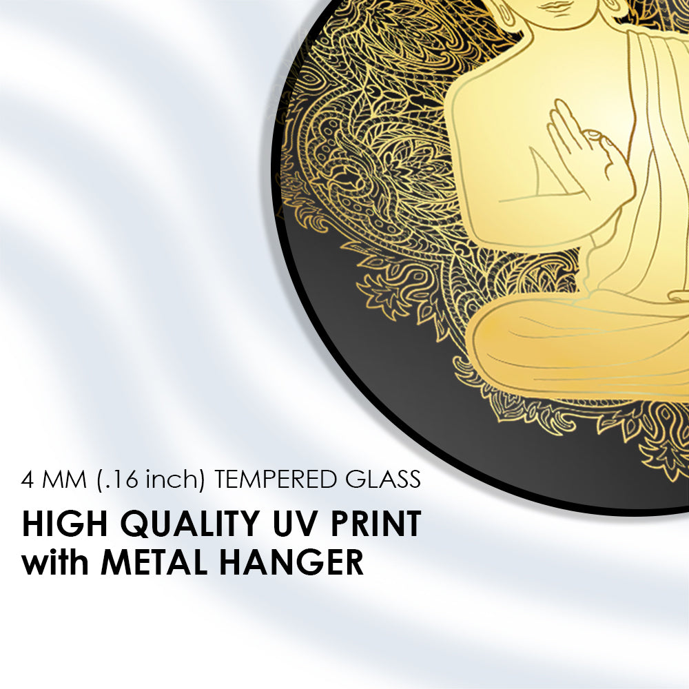 Golden Buddha Calm Wall Art