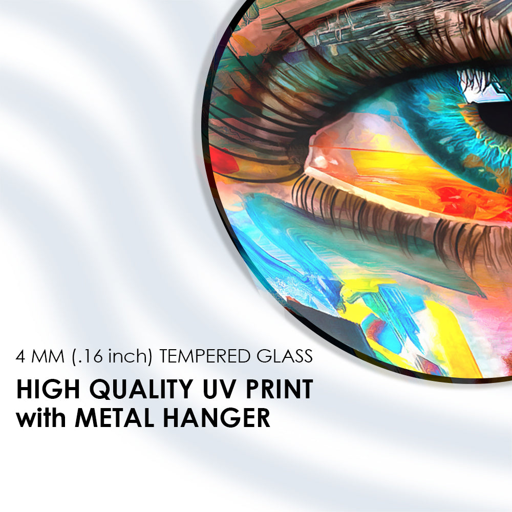 Spectrum Eye Tempered Glass Decor