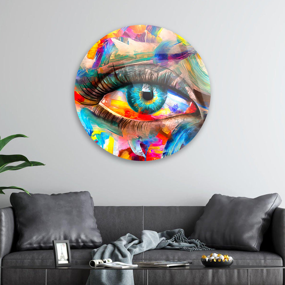 Spectrum Eye Tempered Glass Decor