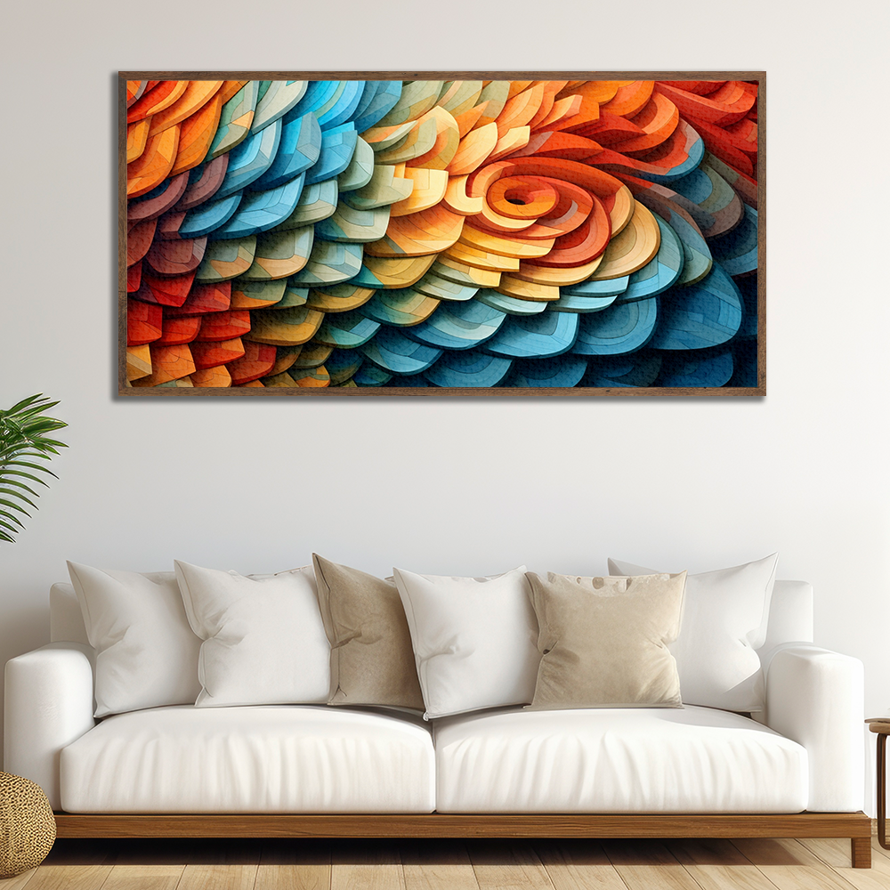 Harmony in Form: Exploring Abstract Geometry on Canvas