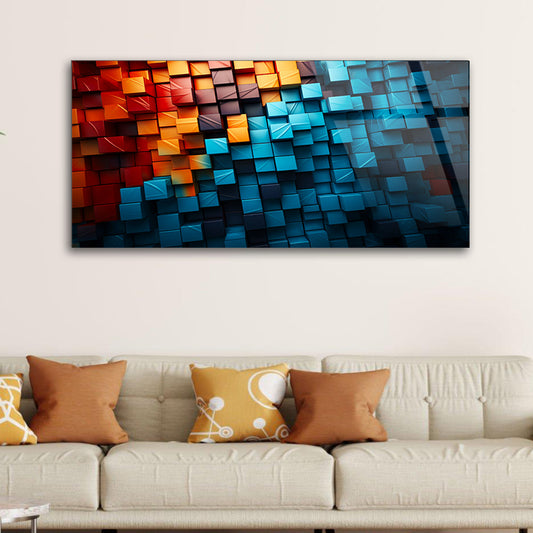 Abstract Chroma: Swirling Wall Masterpiece