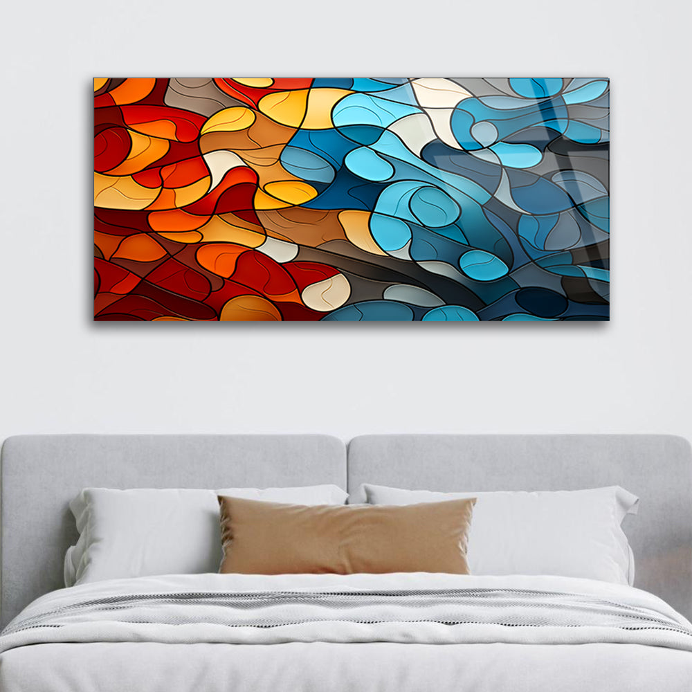 Color Burst Swirls: Mesmerizing Wall Art