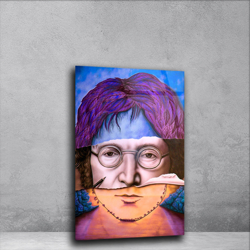 Wizardly Portrait: Harry Potter in Surreal Glass Style