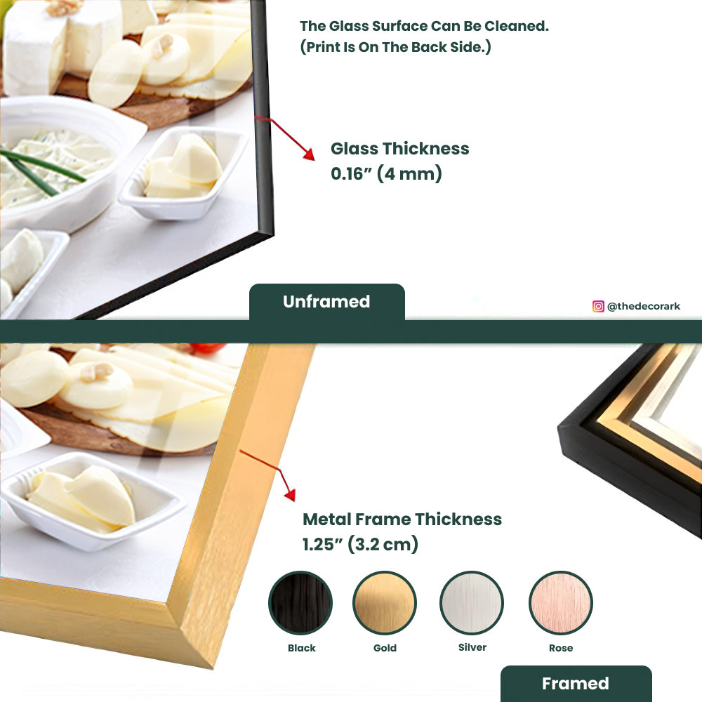 Turkish Cheese Delicacies: Tempered Glass Concept