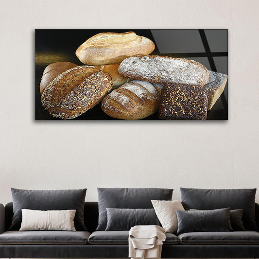 Cinnamon Breads Tempered Glass Frame