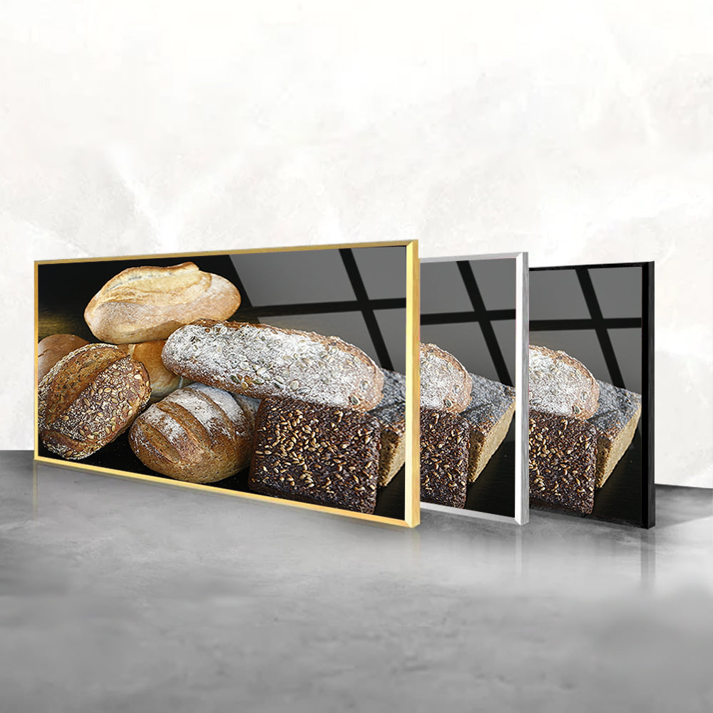 Cinnamon Breads Tempered Glass Frame