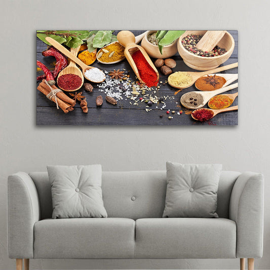 Traditional & Authentic Spices: Tempered Glass Frame