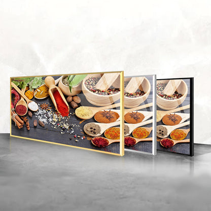 Traditional & Authentic Spices: Tempered Glass Frame