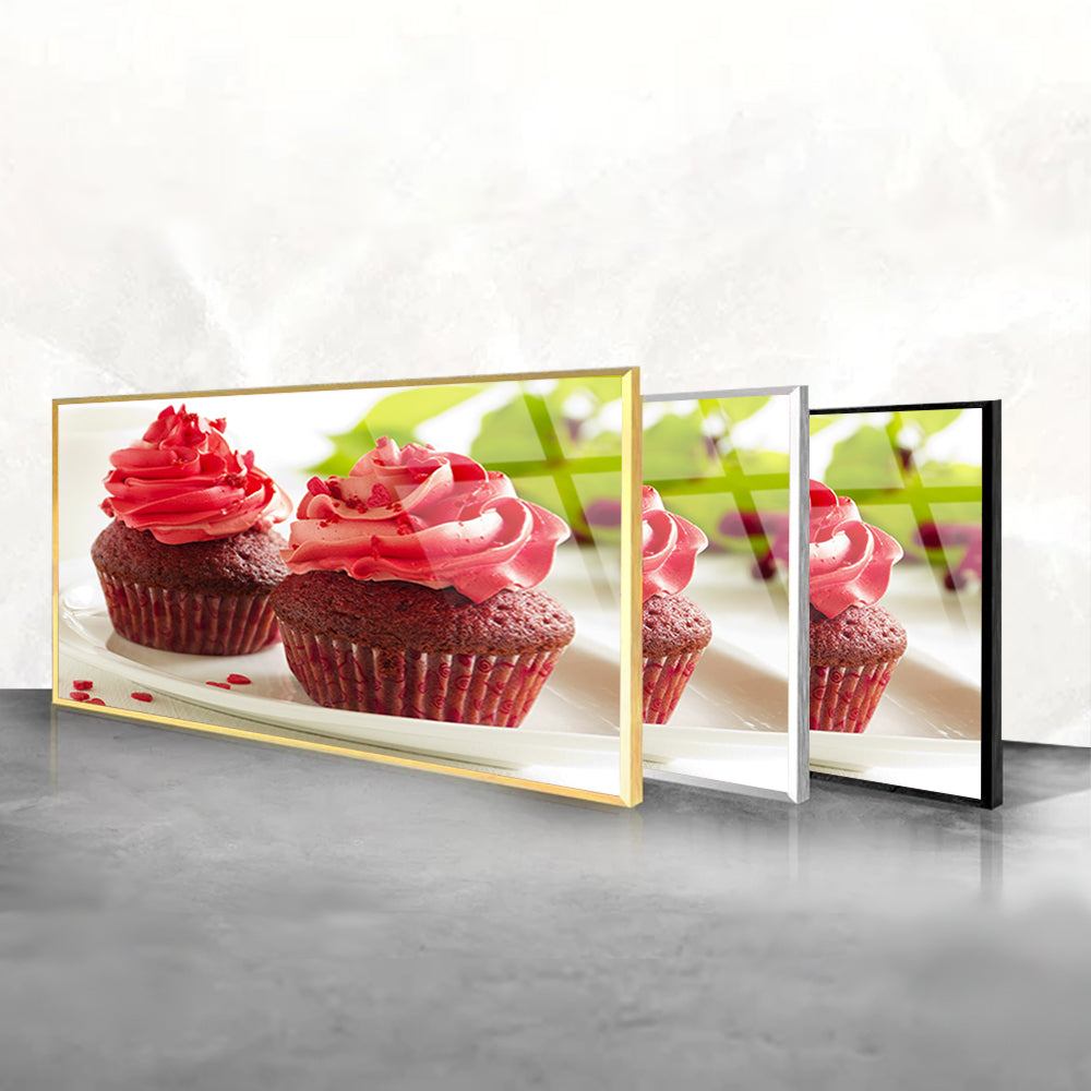 Red Velvet Cupcakes: Tempered Glass Culinary Art