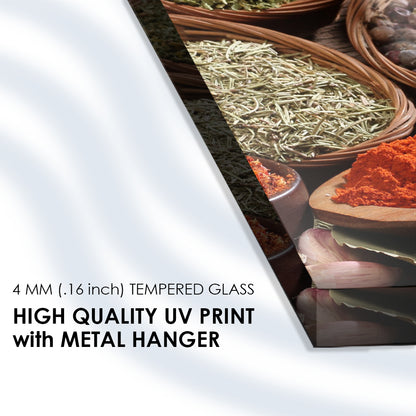 Wall Attraction: Tempered Glass Frame for Spices