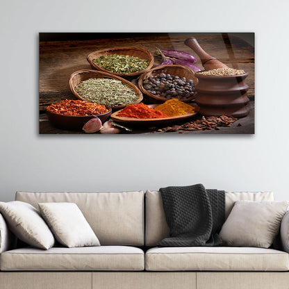 Wall Attraction: Tempered Glass Frame for Spices