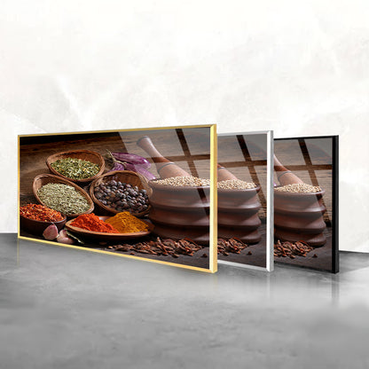 Wall Attraction: Tempered Glass Frame for Spices