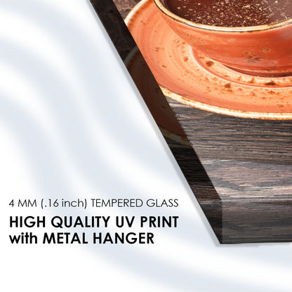 Savoring Coffee and Spice Temptations: Tempered Glass Elegance