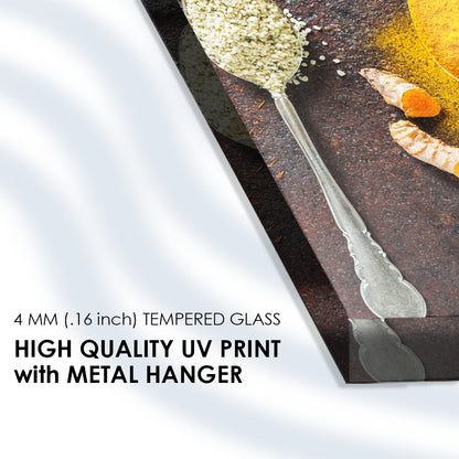 Antioxidant Bliss: Tempered Glass Kitchen Frame of Vitality