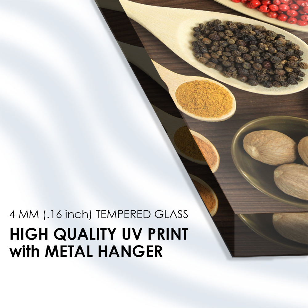 Spice Marvels Collection: Tempered Glass Kitchen Elegance