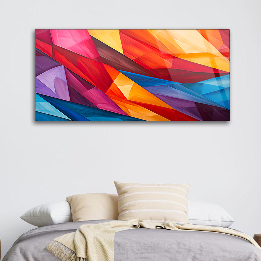 Whirlwind of Hues: Abstract Wall Symphony