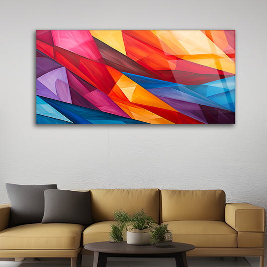 Whirlwind of Hues: Abstract Wall Symphony