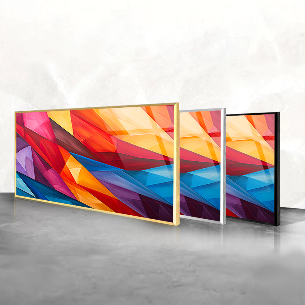 Whirlwind of Hues: Abstract Wall Symphony