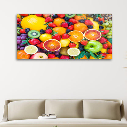 Fresh Mixed Fruits Feast: Kitchen Frame Extravaganza