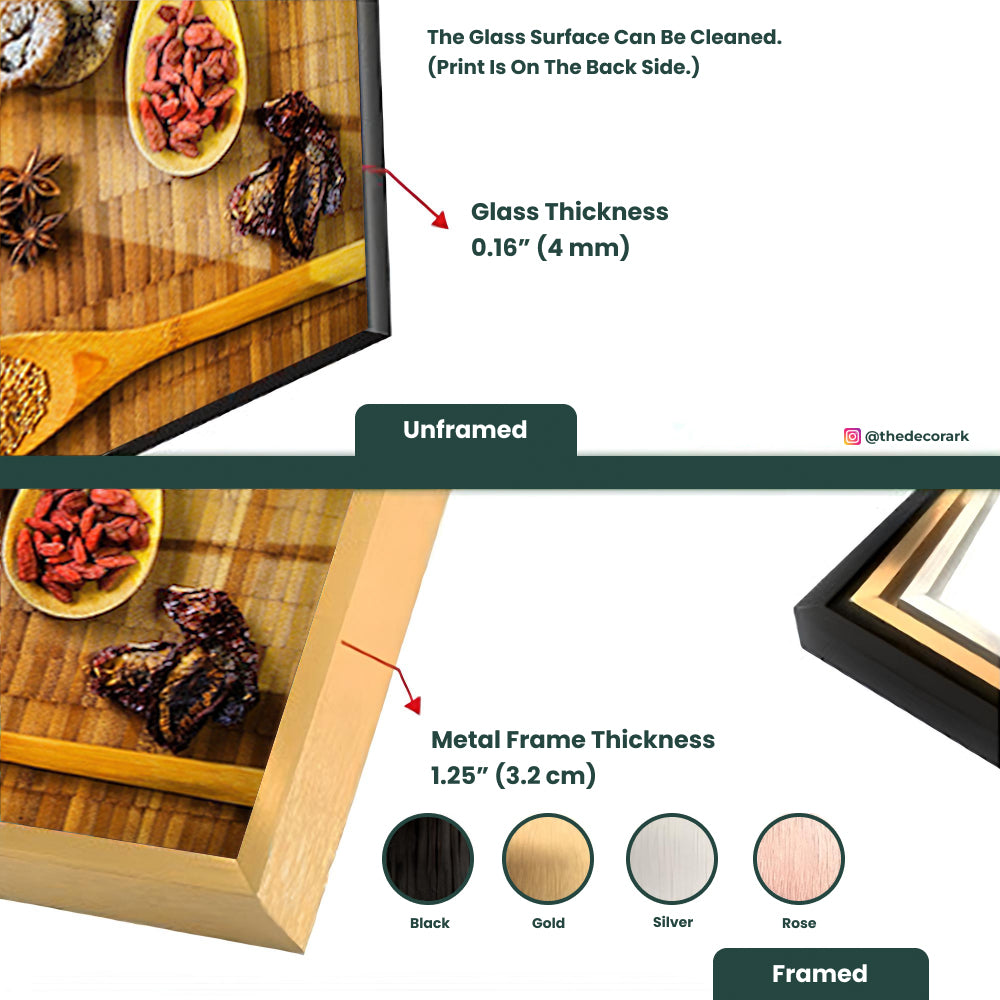 Wooden Spoons and Spices: Aromatic Kitchen Frame