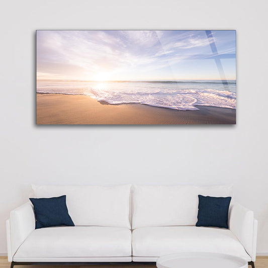 Scotland Beaches: Coastal Serenity on Glass Frame