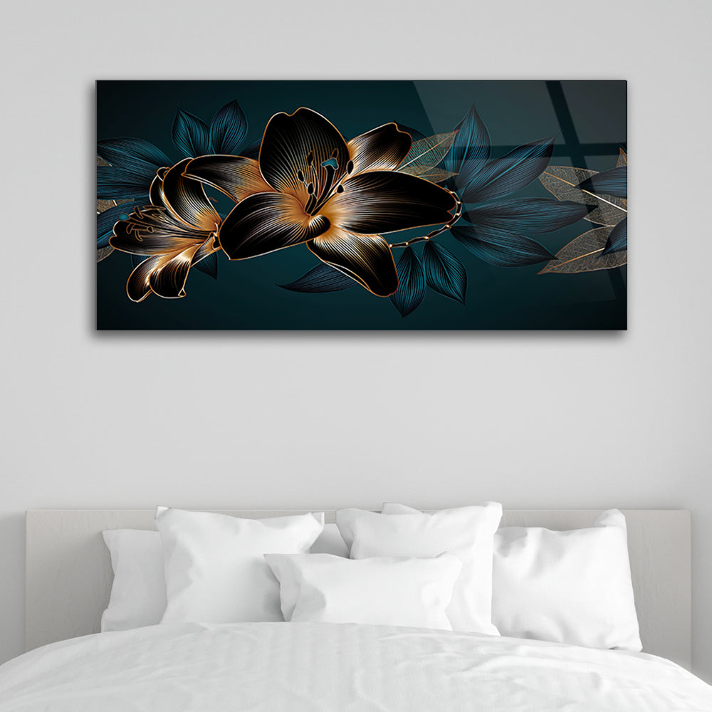 Lily Bloom Symphony: Elegance of Blooms Framed in Glass