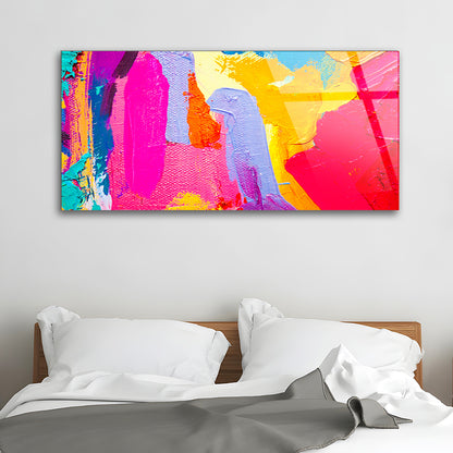 Watercolor Art: Expressive Splashes on Glass