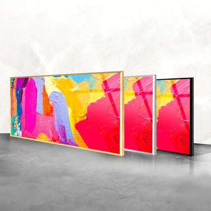 Watercolor Art: Expressive Splashes on Glass