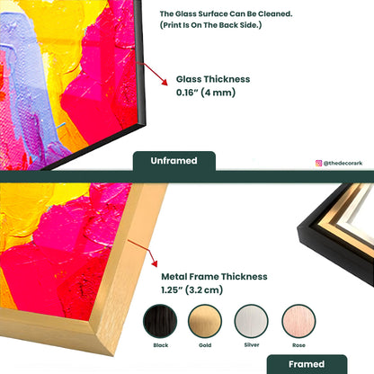 Watercolor Art: Expressive Splashes on Glass