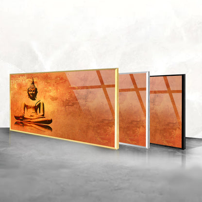 Lord Buddha Painting: Spiritual Artistry on Glass