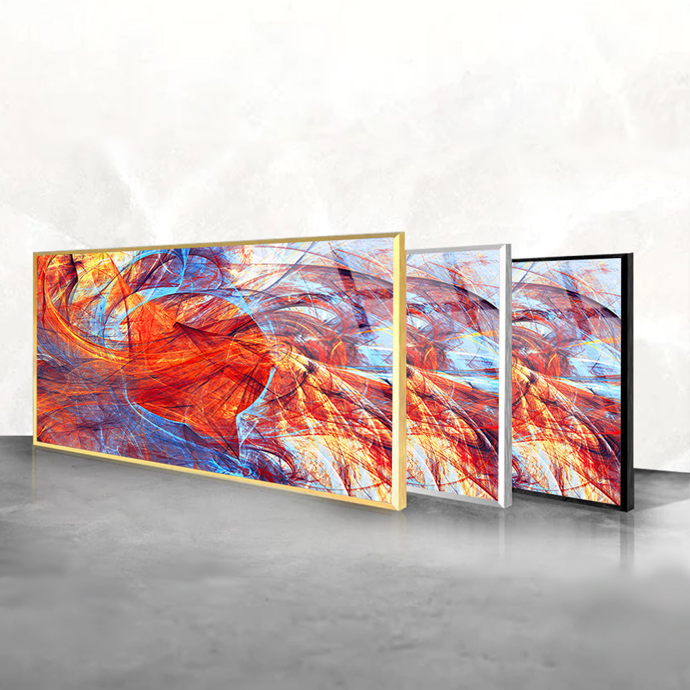 Abstract Texture Harmony Comes Alive in Glass Painting