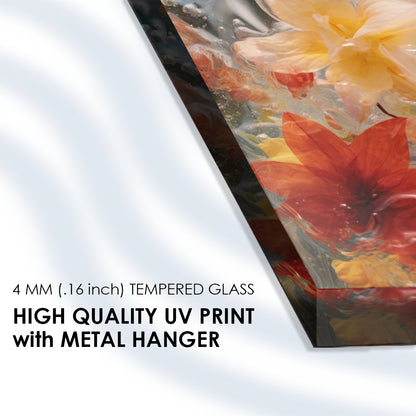 Spring Oasis: Beautiful Floral Spring on Tempered Glass