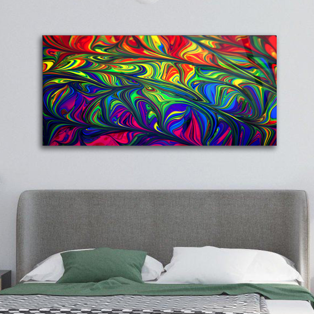 Psychedelic Colors Unleashed in Captivating Abstract Art