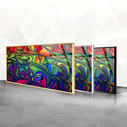 Psychedelic Colors Unleashed in Captivating Abstract Art