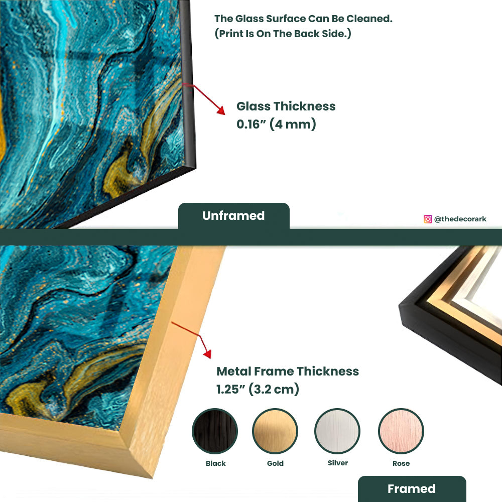 Golden Marble Liquid Unveiled: Texture Art on Glass