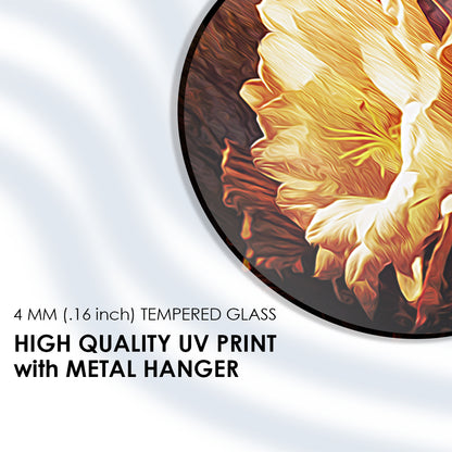 Ethereal Floral Phantom Tempered Glass Art