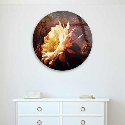 Ethereal Floral Phantom Tempered Glass Art