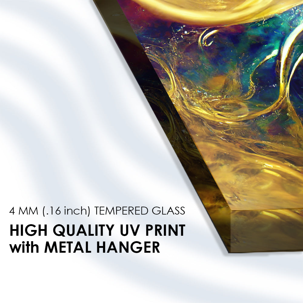 Colorful Fusion: Liquid Stains of Acrylic Paints on Glass