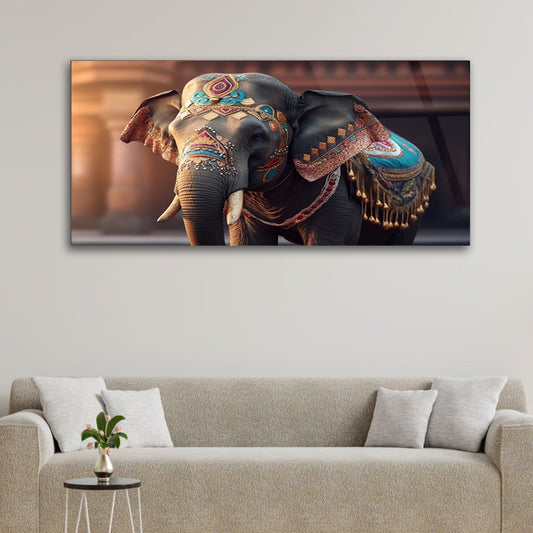 Ornate Beauty: Decorated Elephant