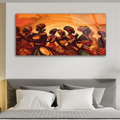 Oromo Heritage: Oromo Culture Tempered Glass Wall Art