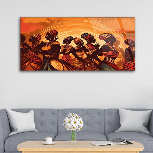 Oromo Heritage: Oromo Culture Tempered Glass Wall Art