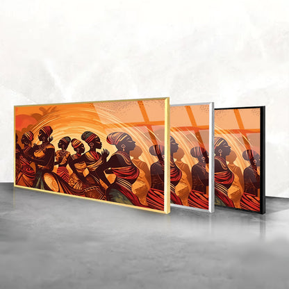 Oromo Heritage: Oromo Culture Tempered Glass Wall Art