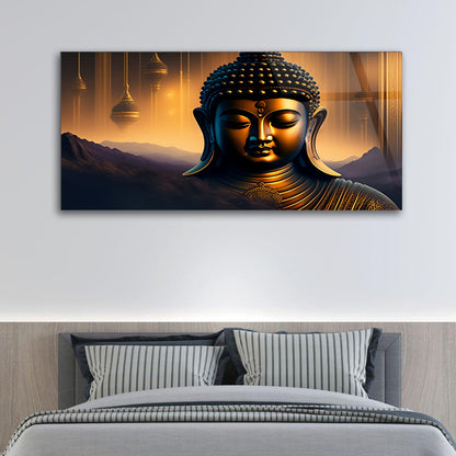 Golden Serenity: Buddha with AI-Generated Gold Touch