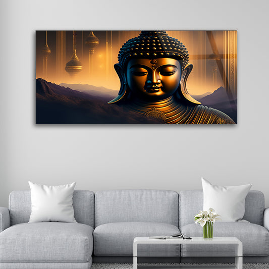 Golden Serenity: Buddha with AI-Generated Gold Touch