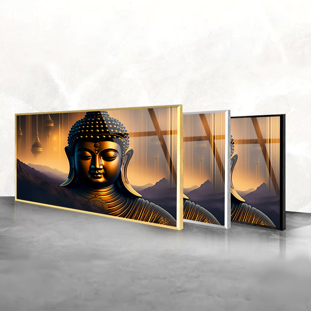 Golden Serenity: Buddha with AI-Generated Gold Touch